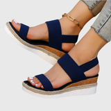 Encarnación™ | Sandalia de Cuña con Bandas Elásticas