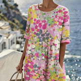 Nicolasa™ | Vestido Midi Floral Corte A