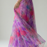 Isela™ | Vestido Maxi Cruzado con Degradado de Color y Tirantes Finos
