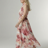 Silvana™ | Vestido Midi Halter con Cintura Fruncida