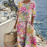 Nicolasa™ | Vestido Midi Floral Corte A