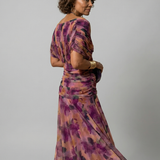 Calena™ | Vestido Midi Off-Shoulder con Escote Drapeado