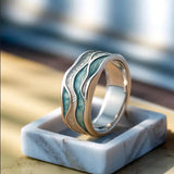 Turkis Seasilver Bolge Ring