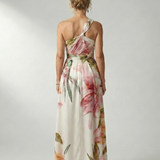 Amiela™ | Vestido Maxi Halter con Estampado Floral Grande