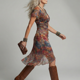 Ainhoa™ | Vestido Midi Halter con Bainha Asimétrica y Abertura Lateral