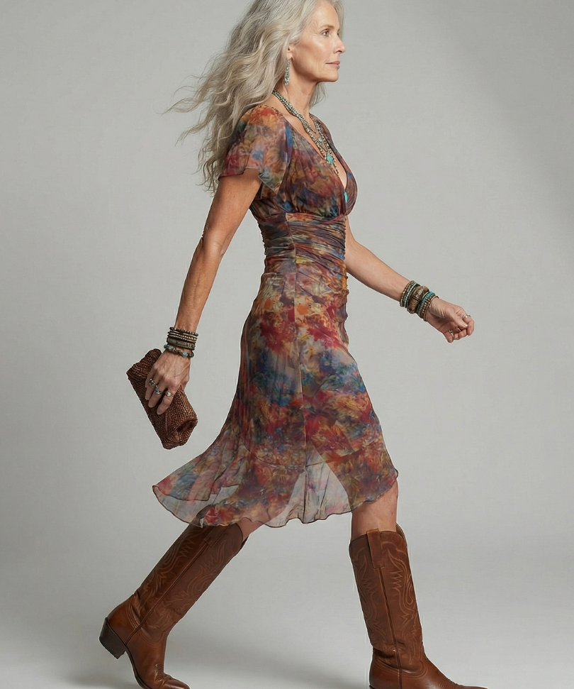 Ainhoa™ | Vestido Midi Halter con Bainha Asimétrica y Abertura Lateral