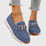 Sinforosa™ | Mocasín Deportivo con Hebilla Dorada