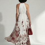 Orlena™ | Vestido Maxi Floral de Manga Larga con Falda Voluminosa