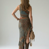 Zahara™ | Vestido Midi Asimétrico con Abertura Lateral