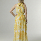 Silvana™ | Vestido Midi Halter con Cintura Fruncida