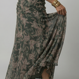 Calena™ | Vestido Midi Off-Shoulder con Escote Drapeado