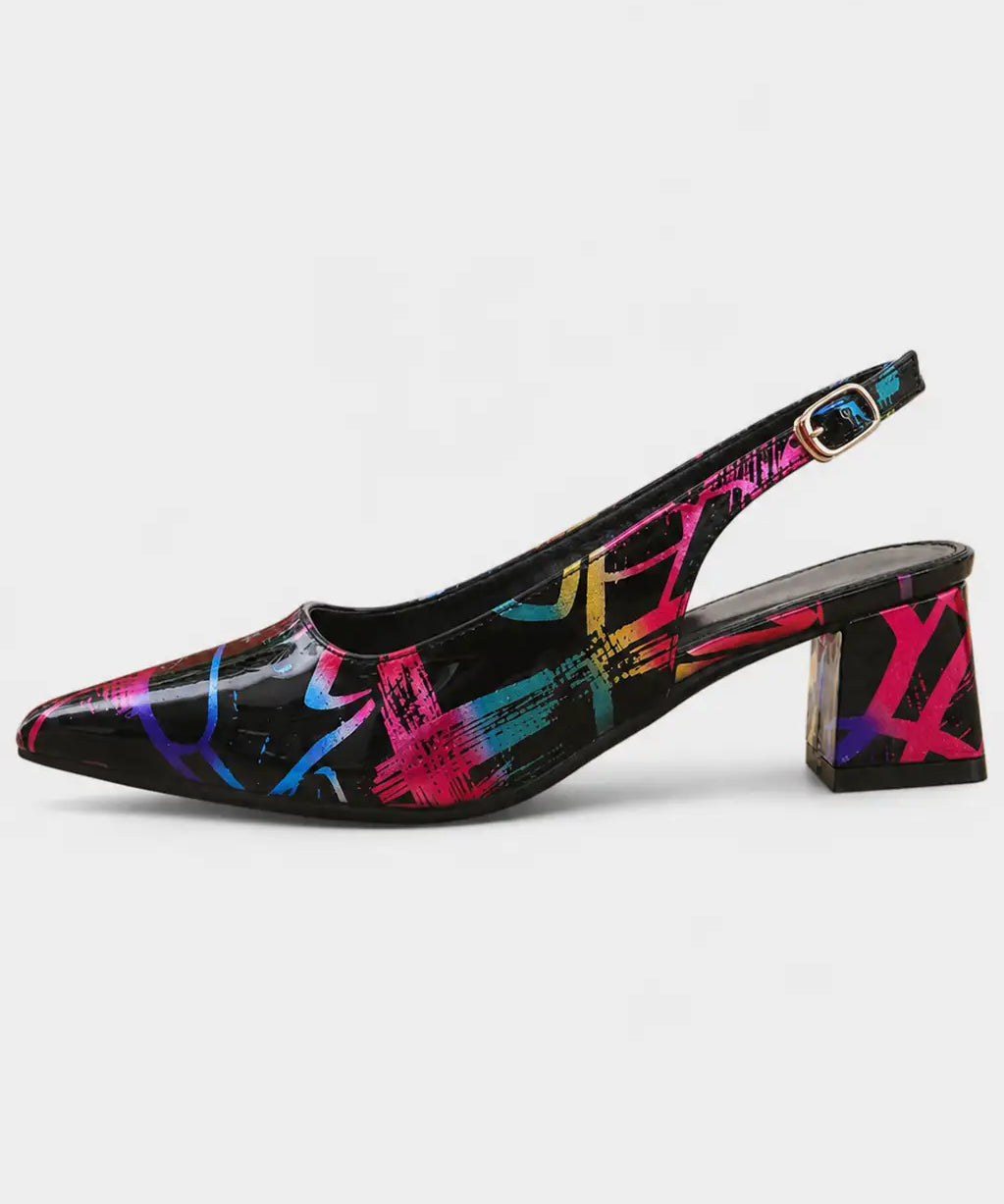 Karthleen Tacones Gruesos con Estampado Geométrico