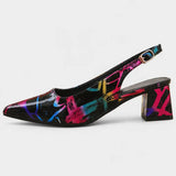 Karthleen Tacones Gruesos con Estampado Geométrico