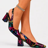 Karthleen Tacones Gruesos con Estampado Geométrico