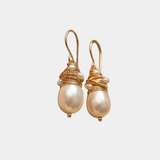 Golden Thread Pearl Vintage-naušnice