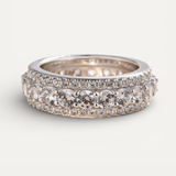 Vintage Silver Eternity Band Ring