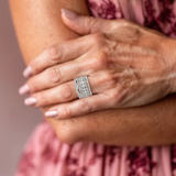 Vintage Layered Cubic Zirconia Ring