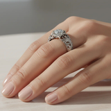 Exotic Silver Crystal Ring