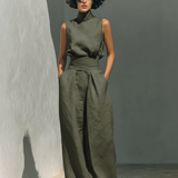 Venancia™ | Conjunto Minimalista Top y Pantalón Ancho