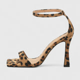 Vanesa™ | Sandalia de Tacón Fino con Estampado Leopardo