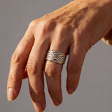 Elegant Multi-Layer Twisted Ring