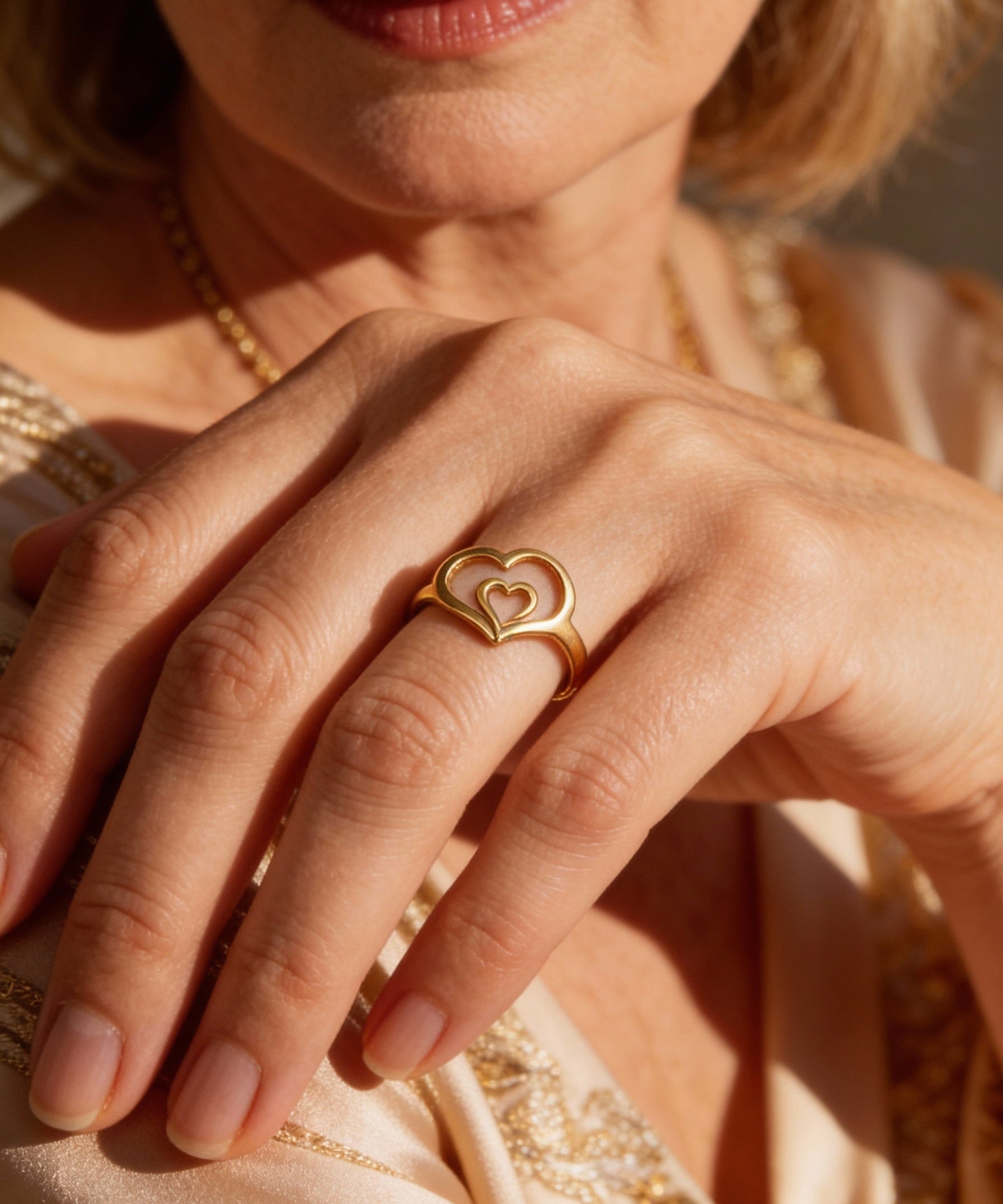 Gold Heart Ring