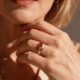 Elegant Red Crystal Ring