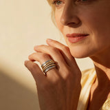 Vintage Baroque Pattern Spinner Ring