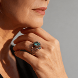 Nature Green Crystal Ring