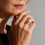 Silver Gold Wire Ring