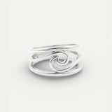 Vintage Silver Wave Ring