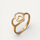 Gold Heart Ring