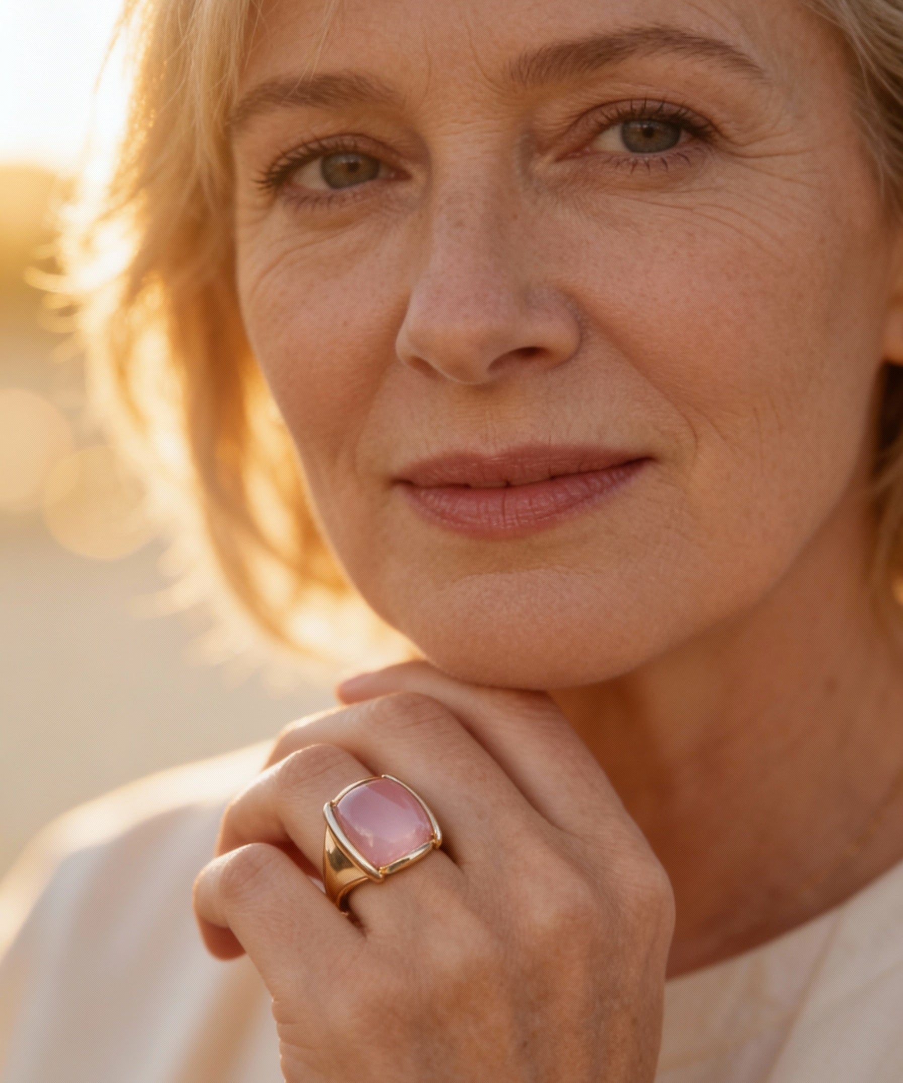 Vintage Rose Gold Square Ring