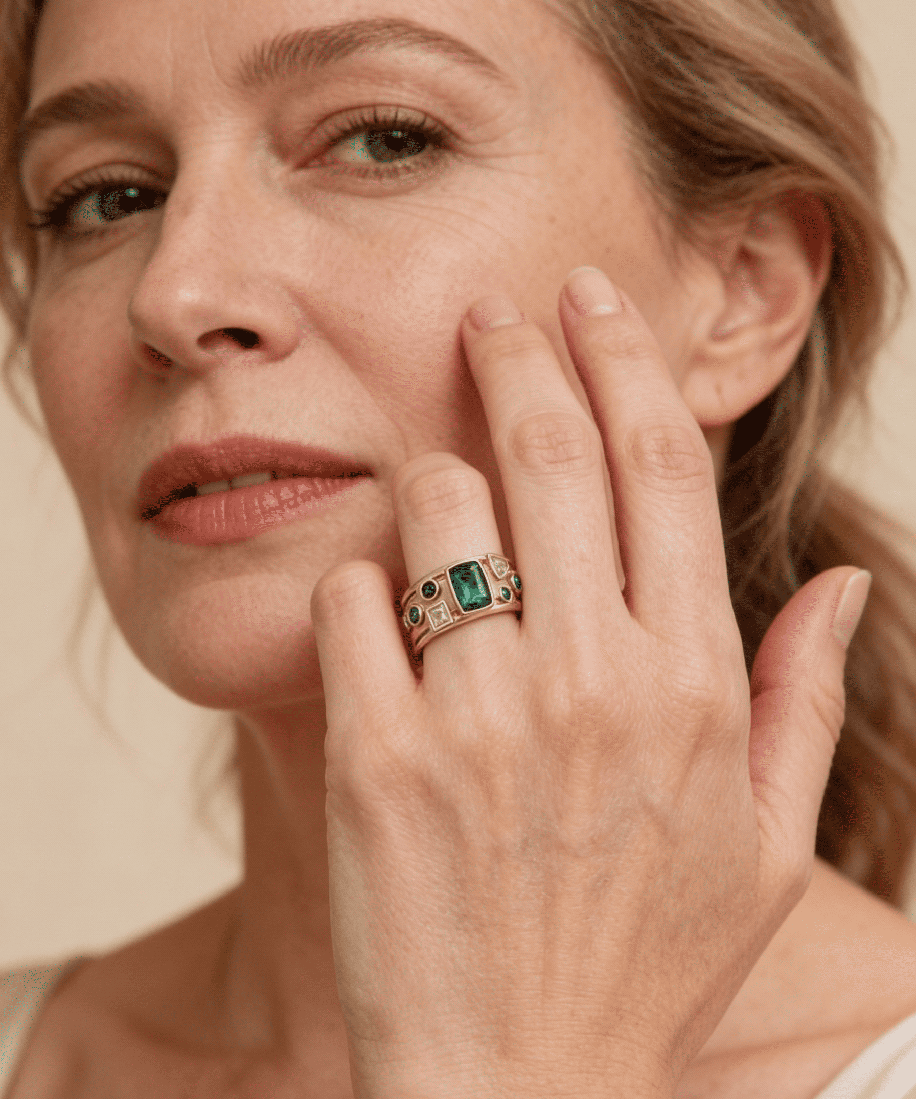 Colourful Crystal Ring