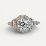 Vintage Silver Crystal Ring