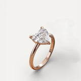 Delicate Cubic Zirconia Heart Ring