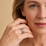 Vintage Silver Cubic Zirconia Ring