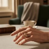 Geometric Metal Ring