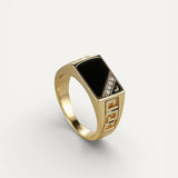 Old Money Gold Crystal Ring