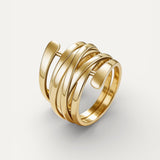 Geometric Metal Ring