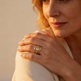 Geometric Metal Ring