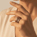 Vintage Rose Gold and Silver Ring