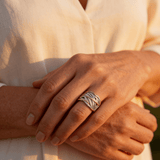 Elegant Multi-Layer Twisted Ring
