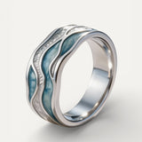 Ocean Wave and Beach Aurora Ring