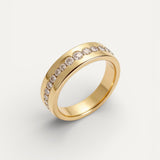 Vintage Gold Cubic Zirconia Ring