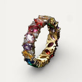 Vintage Multicoloured Cubic Zirconia Ring
