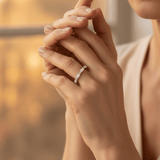 Platinum Heart Opal and Diamond Ring
