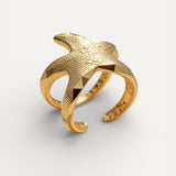 Adjustable Vintage Gold Starfish Ring