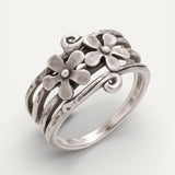 Vintage Silver Flower Ring