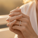 Platinum Heart Opal and Diamond Ring